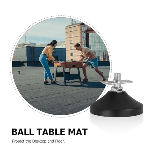 Patas de goma ajustables y niveladores de acero para muebles de madera 3