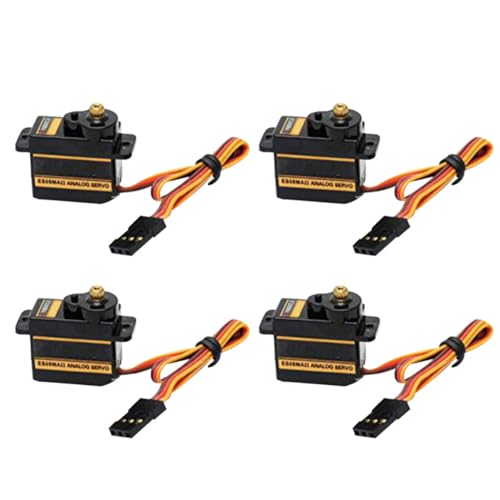 Servomoteur métallique ES08MA à couple élevé 1.8kg et vitesse rapide pour modélisme 4 pièces