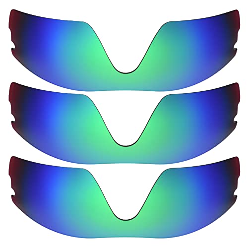 Verres polarisés Oakleys Radar Pitch Green durables pour monture de sport