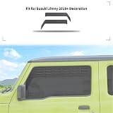 Osłonę bocznej żaluzji samochodu Osłona żaluzji na przednią szybę samochodu, panel wentylacyjny, dekoracyjny, akcesoria pasujące do Suzuki Jimny 2-drzwiowy 2019 i nowszych