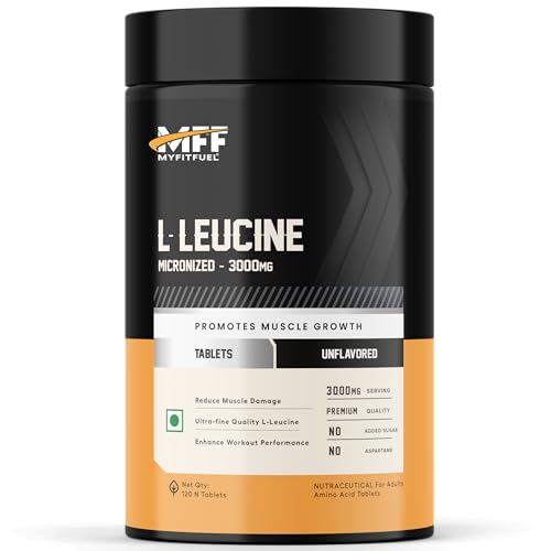 Image of MyFitFuel L-Leucine (3000mg) Amino Acid, 120 Tablets