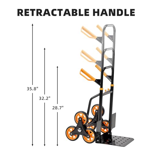 Carretilla de mano Stair Climber con sistema 3 ruedas 330 lb miniatura 4