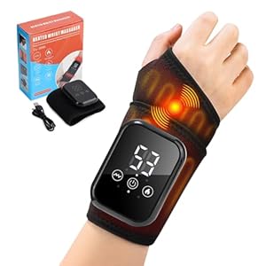 Kabelloses Handgelenk-Massagegerät mit Wärme – 3 Massagemodi & 3 Temperaturstufen für wohltuende Entspannung von Handgelenk, Hand
