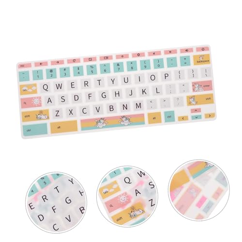 Protector de teclado de unicornio Happyyami para estudiar con tu laptop HP 7