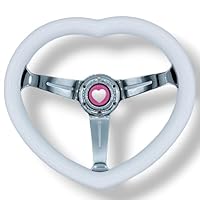 Amazon | ハート ステアリングホイール ハンドル かわいい (パープル