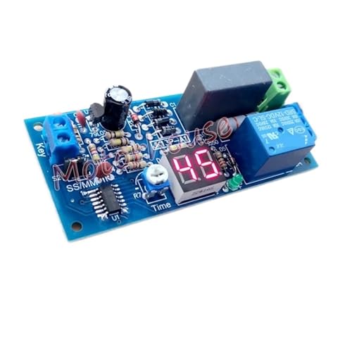 CCCAZ1 Pantalla LED Digital AC 220V 230V, Interruptor de Temporizador de retardo de Disparo de Cuenta Regresiva Ajustable, módulo de relé de sincronización de Encendido y Apagado 1s-99min(JK13P-AM)