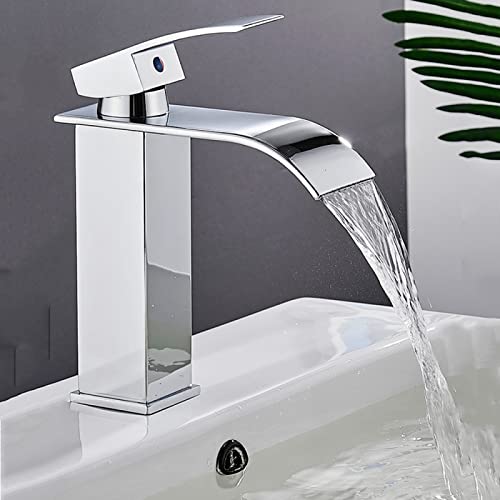Robinet cascade de salle de bain pour vasque moderne et design