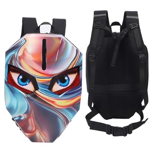 Sac à dos moto LED avec écran couleur et coque rigide imperméable - 3