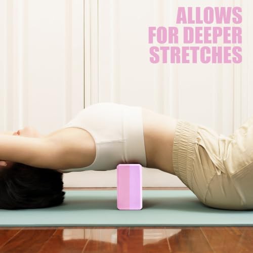 Image of Septo 2 Pcs Yoga Blocks, 9x6x3 Inch Foam Blocks for Pilates