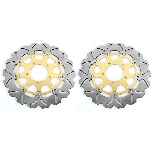 Tarazon Front Pair Brake Discs Rotors For Kawasaki Ninja Zx14R Zzr1400 Gtr1400 Zg 1400 Concours 2006-2022 Z1000 2014 2015 2016 2017 2018 2019 2020 #TOP8