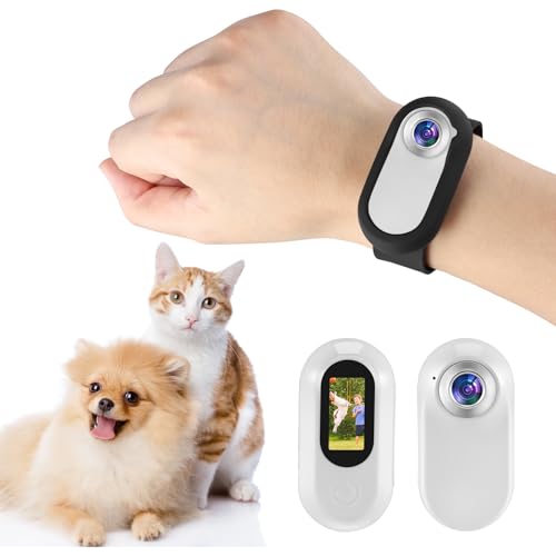1080P HD Katzen Kamera Halsband, Hundekamera Halsband mit 170° Weitwinkel & 32GB SD-Karte, Mini Sport Action Kamera Katzenkamera für Videoaufnahmen und Fotos Tierkamera für Katzen Hunde Tiergeschenk