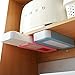 Hidden Drawer Organizer - Drawer Pencil Tray Desk Organizer Self-Adhesive Pop-Up Under Table Drawer Organizer, Under Desk Holder Storage Box for Office, Desk, Kitchen (Blue)