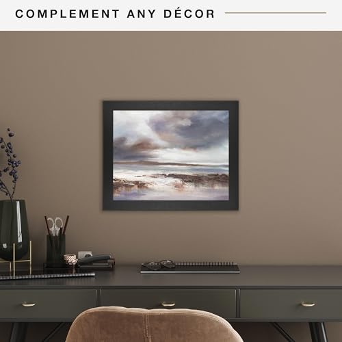 MCS Studio Gallery 11x14 Picture Frame Black Woodgrain, Rectangle Photo Frame for Photos, Posters & Art Prints (1-Pack)