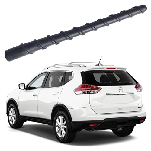 Flexible Spiral Rubber Antenna for Nissan Rogue (2009-2017), Nissan Rogue Sport (2017-2019), Nissan Rogue Select (2014-2015), Nissan Versa (2012-2019), Versa Note (2014-2019) Antenna Mast Replacement