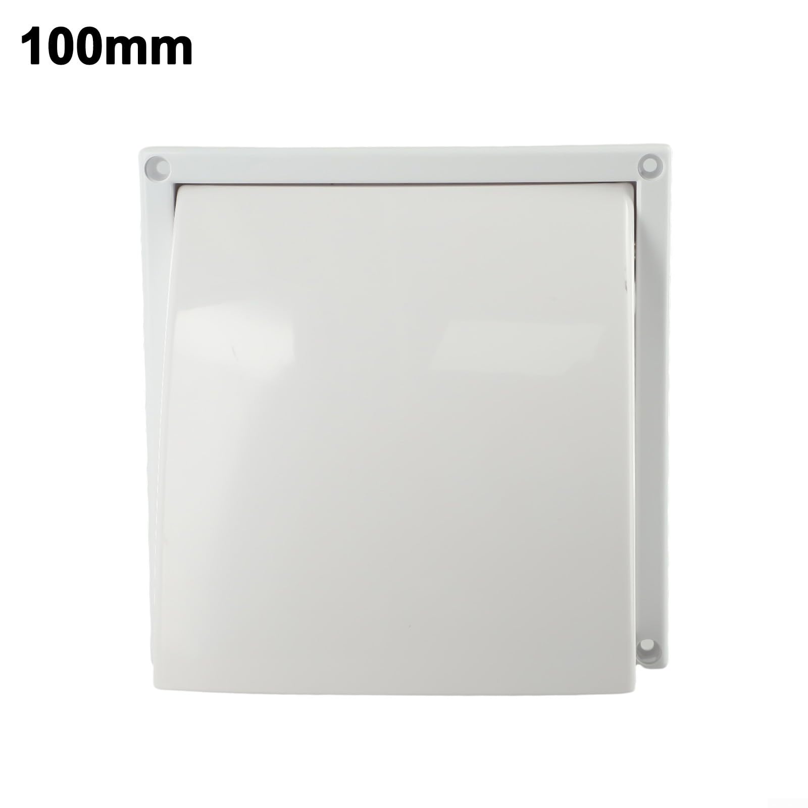 Abluftauslass für Ventilator, 185 mm, 100 Stück | Regendichtes Design, blockiert Wind und Regen, 100 mm runder Zapfen, weißer ABS-Kunststoff, Outdoor-Haltbarkeit