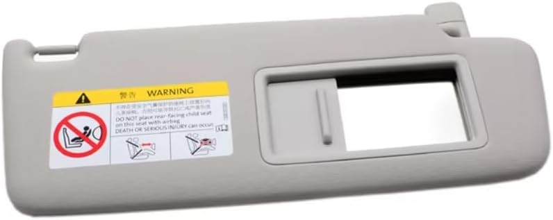 Sun Visor for VW Golf MK7, Passat B8, Jetta MK7, T-Cross, T-ROC (2013-2021), Passenger Side, with Vanity Mirror, Direct Replacement, OEM# 5GG857552 / 5GG857551