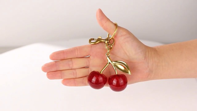 Amazon.com: OVRUNS Cherry Bag Charm Cute Cherry Accessories