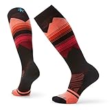 Smartwool Women's Ski Targeted Cushion Pattern OTC Socks, Black, Medium