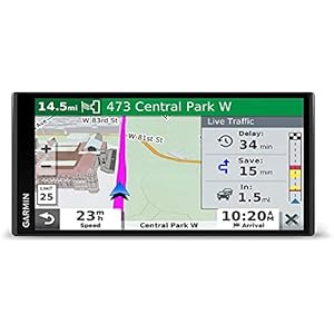 Garmin DriveSmart 65 & Traffic: GPS Navigator with a 6.95 inches Display, Hands-Free Calling, Included Traffic alerts and Information to enrich Road Trips (Renewed)