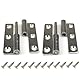 Abnehmbare Türscharniere Heavy Duty Fensterscharnier 304 Edelstahl für Innen- und Außentüren (Silver, Linkshänder 4inch-2pcs)