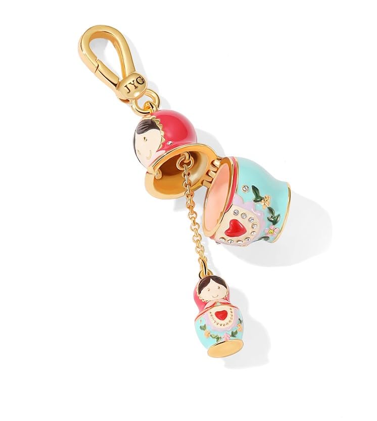 Russian Doll Decoration Enamel Pendant Necklace Jewelry Gift Juicy Grape3