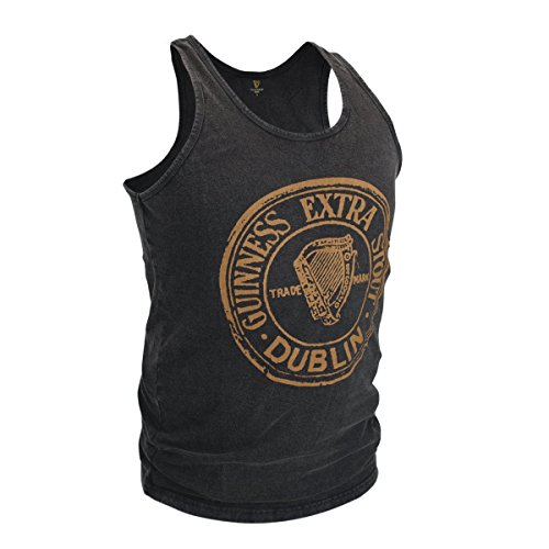 Guinness Black Washed Extra Stout Tank Top- Sizes Small -XXXL (X-Large)