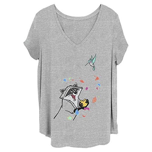 T-shirt Disney Princesses Meeko femme grande taille coupe confortable manches courtes 2X
