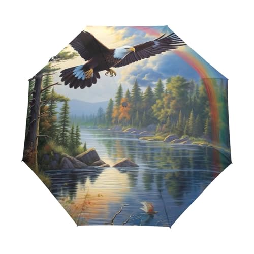 Parapluie de pluie GAIREG Hawk Soars compact anti-goutte pour homme et femme