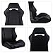 WIILAYOK 2 Pack Racing Seats, PVC Leather Universal Bucket Seats Pair with Dual Lock Sliders for Front-Back Adjustment - Automotive Racing Seats Pair for Cars