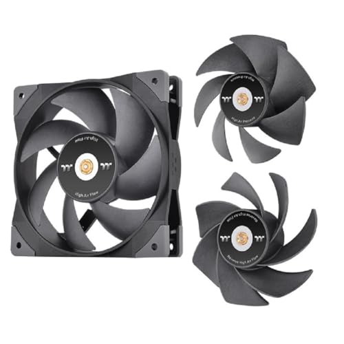 Image of Thermaltake SWAFAN GT12 PC Cooling Fan, 3 Types of Detachable Fan Blades, High Pressure /High Air Flow /Reversed (Single Fan Pack) CL-F155-PL12BL-A