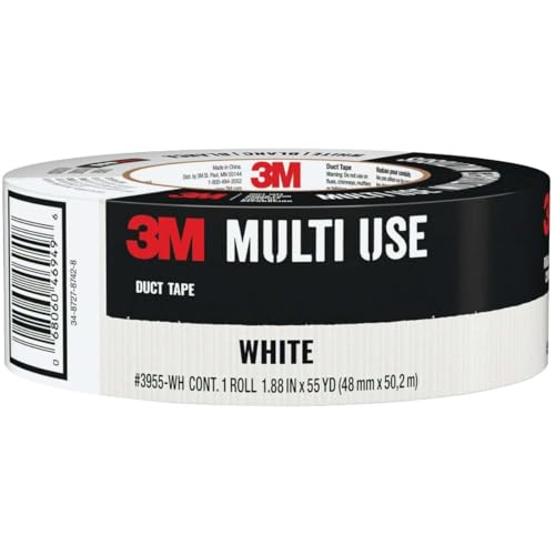 Image of 3M 3955-WH Duct Tape, White, 1.88-in. x 60-Yd. - Quantity 1