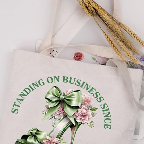 MAOFAED Sorority Gift For Women Pink And Green Sorority Tote Bag Sisterhood Gift Social Club Gift4