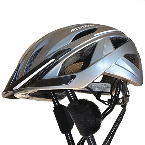 earSHIELD Pro Mini - Fahrradhelm Windabweiser, weniger Windgeräusche an den Ohren, Fahrtwind vom Ohr abhalten, Windschutz für Fahrradhelm, Schwarz, universell (Länge = 4,9 cm, Höhe 6,5 cm)