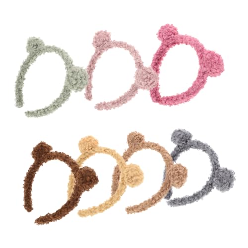 Holibanna Bear Ear Headband Plush Soft Animal Ear Hairband for Women Girls Party Costume Photo Prop Wash Makeup Hair Hoop