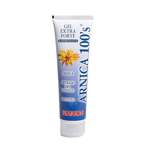 ARNICA 100'S - Gel Extraforte Raffreddante Pearson. Crema Arnica Gel Forte con Artiglio del Diavolo e Mentolo. Pomata Defaticante e Rilassante [150ML]