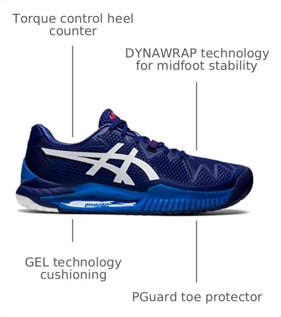 Image of ASICS Men's Gel-Resolution 8 Tennis Shoes