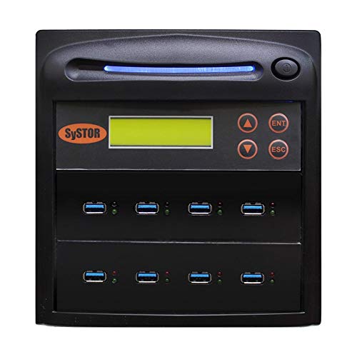 Image of Systor 1 to 7 USB 3.0 /3.1 Duplicator & Sanitizer 18GB /Min - Standalone Multiple Flash Memory Copier & Storage Drive Eraser, Copy Speeds Up to 300MB /Sec (SYS-USB30-7)