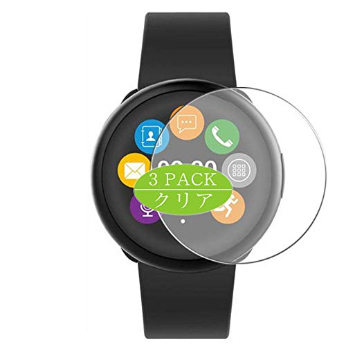 VacFun Lot de 3 Clair Film de Protection d'écran, Compatible avec MyKronoz ZeRound 2, Film Protecteur sans Bulles(Non vitre Verre trempé)