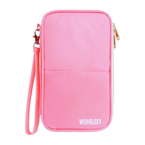 Foldable Multi-Function Document Clutch, Large Capacity & Clear-View Document Organizer,Waterproof Foldable Passport Holder,Family Passport Holder, PracticalTravel Wallet by WUHBJJXY - Used condition - US$7.17