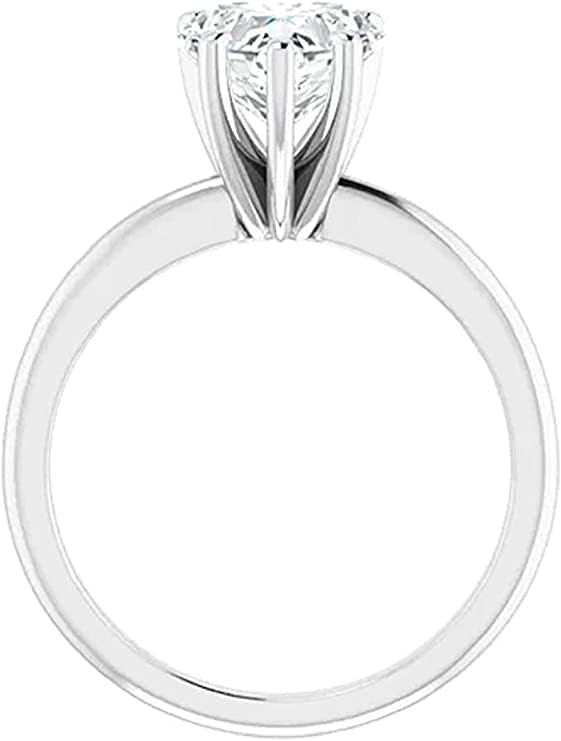 2 ct Heart Shape Moissanite 10K 14K 18K Solid Gold Moissanite Diamond Ring 925 Sterling Silver Solitaire Engagement,Wedding, Valentines day rind Gift for Her