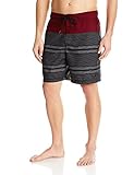Nautica Men's Quick Dry Tonal Engineered Stripe Swim Trunk