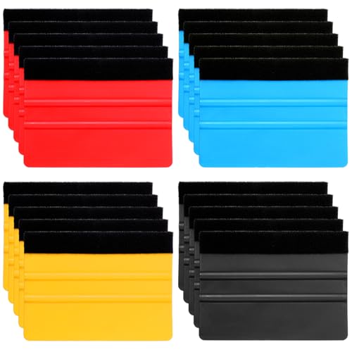 Ckhoid 40 Pcs Squeegee for Vinyl Decal Tools 4 Inch Felt Edge...