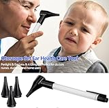 Bysameyee Slimline Stainless Pocket Otoscope, Handheld Ear Scope Otoscope with Soft LED Light & 7 Specula Tips for Kids Adults Pets Animals - Image 5