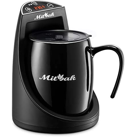 MITBAK Innovative Coffee Mug Warmer With a 16-Ounce Ceramic Coffee Mug & Lid | This Mug Warmer for Desk Will Keep Coffee, Tea, Hot Chocolate The Perfect Temperature for Hours Cover