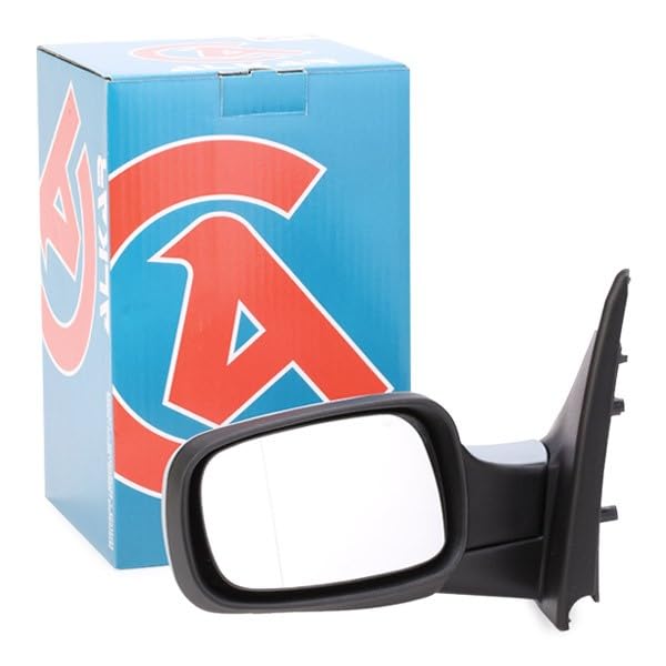Alkar 6125283 Rétroviseur Complet Électrique Asphérique Chauffant à Peindre - Côté Gauche Pour Peugeot 206