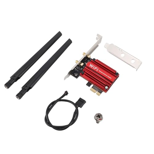 WiFi 6 Card, Tarjeta WiFi PCIE WPA3 AX210 5.3 Banda 2.4G 5.8G 6G 5374Mbps para PC de Escritorio para Windows 10 y 11 miniatura 3