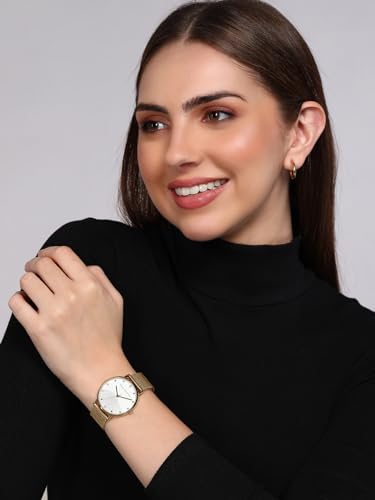 Image of French Connection White Dial Analog Watch for Women -FCC01RGM
