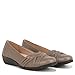 LifeStride Womens Incredible Slip On Ballet Flats Taupe 8 M