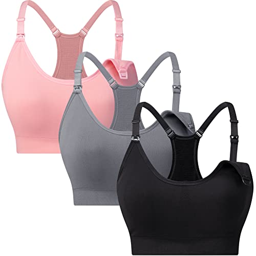 Nursing Sports Bra,Running Workout Bra,Maternity Sports Bra Running,Cute Nursing Sports Bra,Light Support Nursing Bra,Nursing Bra Yoga,ND,Large