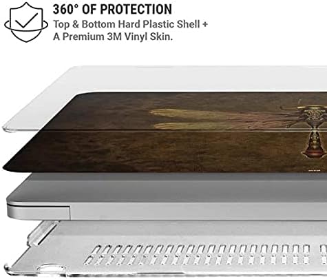 Skinit Case + Skin Compatible with MacBook Air 13in M1 (2021) - Tate and Co. Steampunk & Gear Dragonfly Design